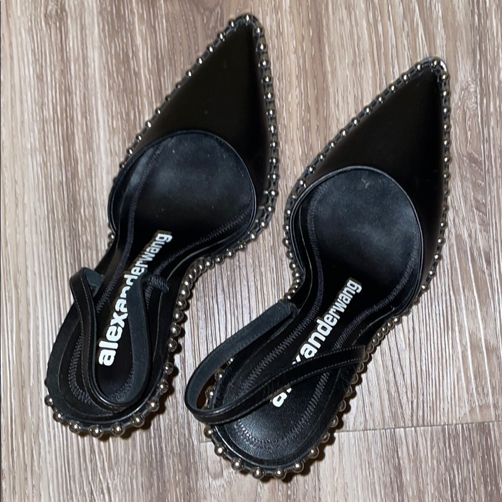 Alexander Wang Black Studded Heels